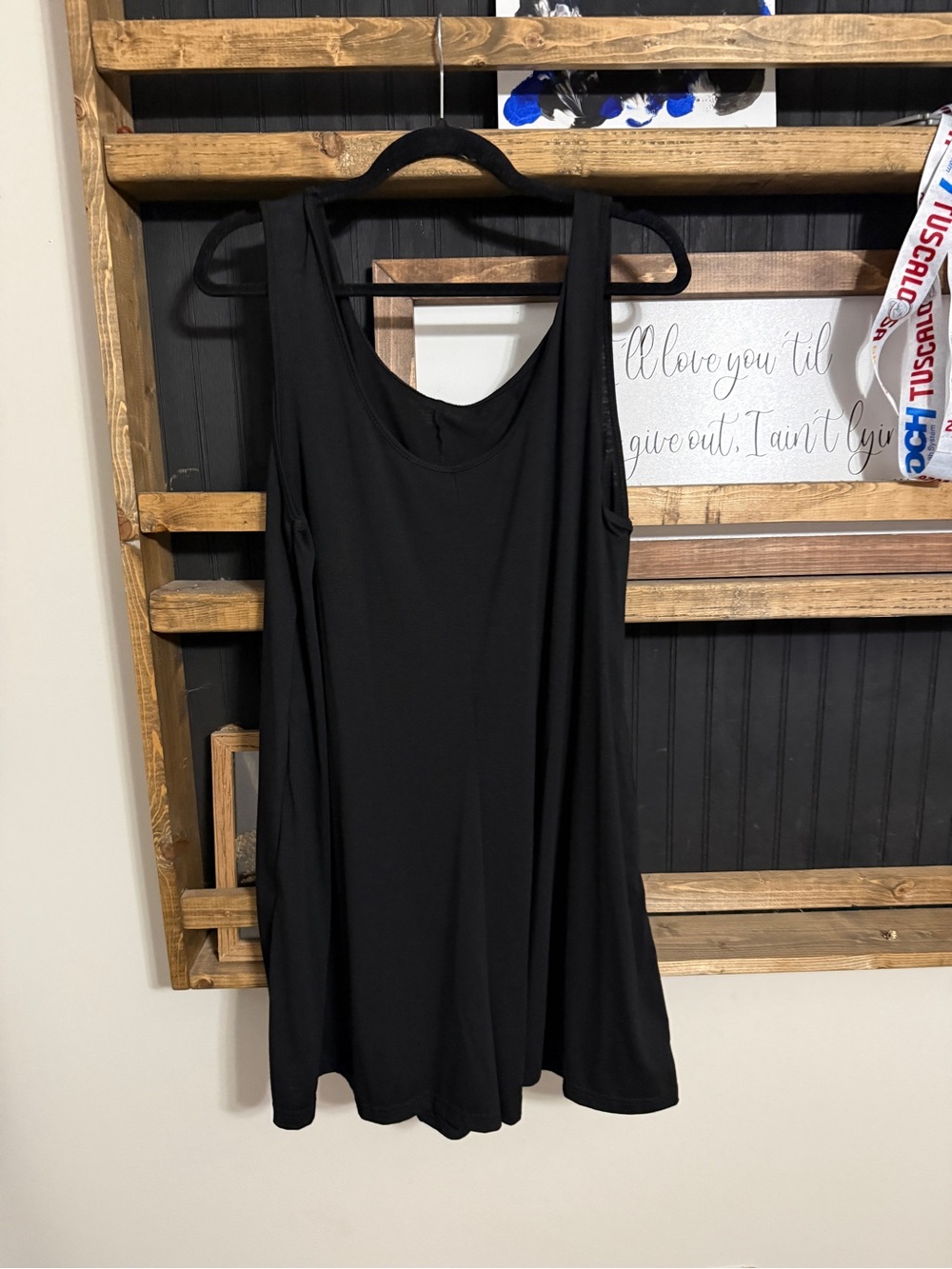 SHEIN Black Sleeveless A-Line Jumpsuit Dress